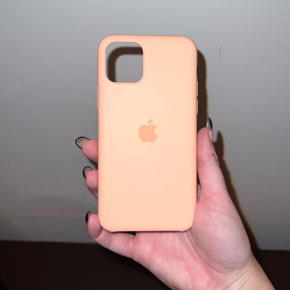 iPhone 11 Pro Apple Silicone Case - Peach